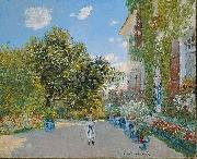 Claude Monet The Artist's House at Argenteuil USA oil painting artist